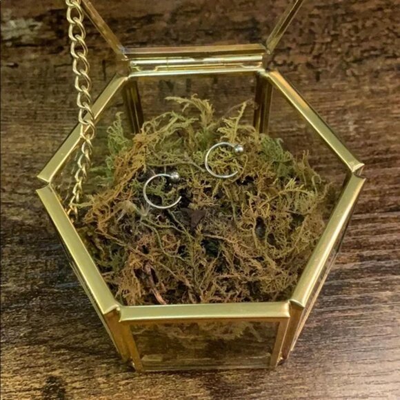 The Marlena sterling silver open huggie hoops hoop earrings - Picture 2 of 3